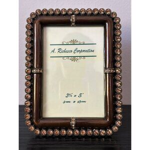 Argento SC Swarovski Crystal Embellished 3.5" x 5" Photo Frame Easel Back Stand